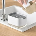 thumbnail image 1 of Dish Soap Dispenser, Sponge Holder, Kitchen Soap Dispenser with Sponge Tray, Leak-Proof Design, Large Capacity for Dishwashing and Sink Cleaning, 1 of 4