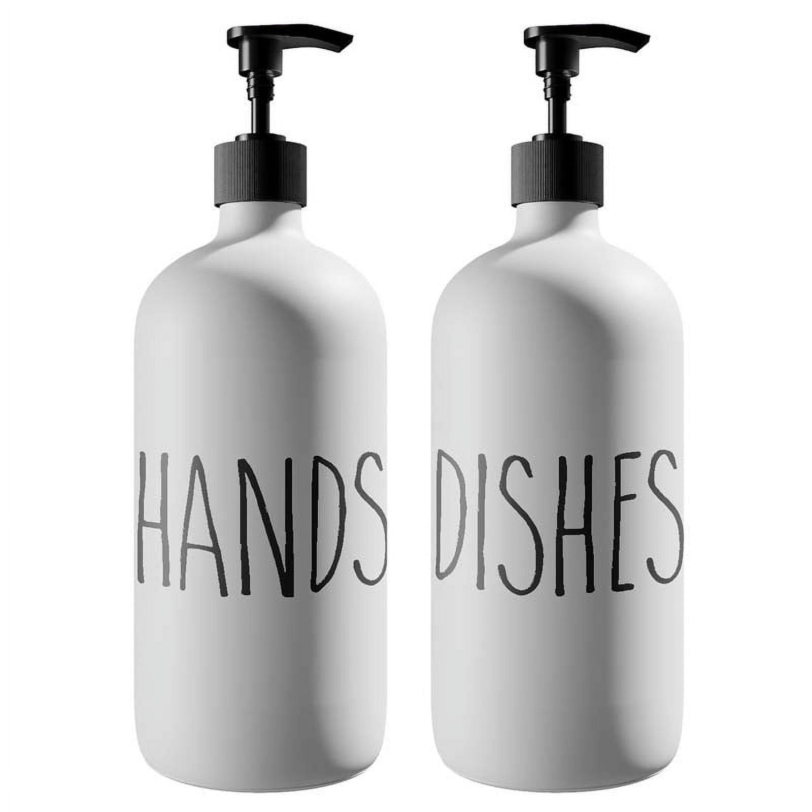 Dish Soap Dispenser for Kitchen Sink,Glass Kitchen Hand Soap Dispenser