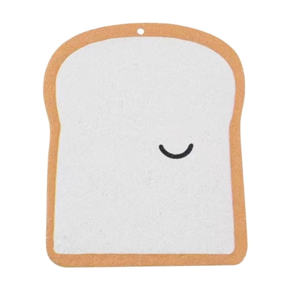 Dish Sponges Kitchen, Wood Pulp Scouring Sponge for Dishes, Toast Kitchen Scrubbing Pad, Reusable Absorbent Funny Cleaning Tools for Multi-Purpose Cleaning, C