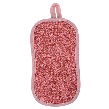 Dish Towel, Dish Brush, Cleaning Cloth, Bamboo Fiber, Double\-sided Sponge, Dish Cloth Red