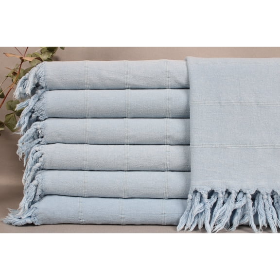 Dish Towel, Turkish Hand Towel, Light Blue Napkin, Stonewashed Washcloth, 22x36 Inches Monogrammed Towel, Small Bath Washcloth,