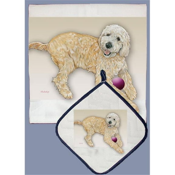 Dish Towel and Pot Holder Set - Doodle