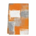 thumbnail image 1 of Dish Towels, Abstract Absorbent Kitchen Towels 1 PC, Oil Painting Block Microfiber Hand Towels Dish Cloths Tea Towels for Home&nbsp; Bathroom,18X28-Inch, Orange Gray, 1 of 6