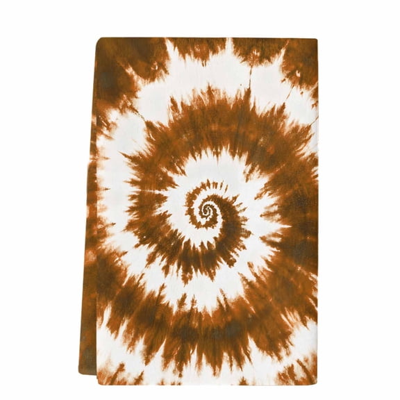 Dish Towels, Abstract Explosion Tie Dye Absorbent Kitchen Towels 1 PC, Brown White Microfiber Hand Towels Dish Cloths Tea Towels for Home&nbsp; Bathroom,18X28-Inch,