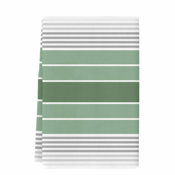 Dish Towels, Abstract Retro Striped Absorbent Kitchen Towels 1 PC, Sage Green Gray Microfiber Hand Towels Dish Cloths Tea Towels for Home&nbsp; Bathroom,18X28-Inch,