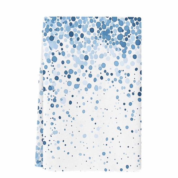 Dish Towels, Abstract Watercolor Absorbent Kitchen Towels 1 PC, Polka Dot Texture Microfiber Hand Towels Dish Cloths Tea Towels for Home Bathroom,18X28-Inch, Blue