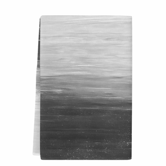 Dish Towels, Black and White Brush Stroke Textured Absorbent Kitchen Towels 1 PC, Abstract Modern Microfiber Hand Towels Dish Cloths Tea Towels for Home Bathroom,18X28-Inch,