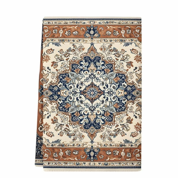 Dish Towels, Boho Vintage Absorbent Kitchen Towels 1 PC, Ethnic Tribal Floral Pattern Microfiber Hand Towels Dish Cloths Tea Towels for Home&nbsp; Bathroom,18X28-Inch, Beige Brown Blue