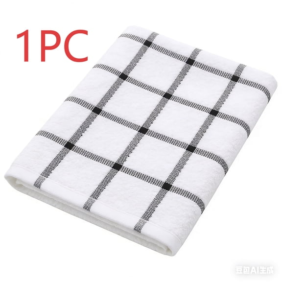 Dish Towels For Kitchen Kitchen Dishcloth Grey Cleaning Cloth 1-Pack, 100% Cotton, Reusable Ultra Absorbent Rag 12x12in