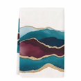 thumbnail image 1 of Dish Towels, Gold Teal Wine Red Absorbent Kitchen Towels 1 PC, Abstract Watercolor Coastal Art Microfiber Hand Towels Dish Cloths Tea Towels for Home&nbsp; Bathroom,18X28-Inch,, 1 of 6