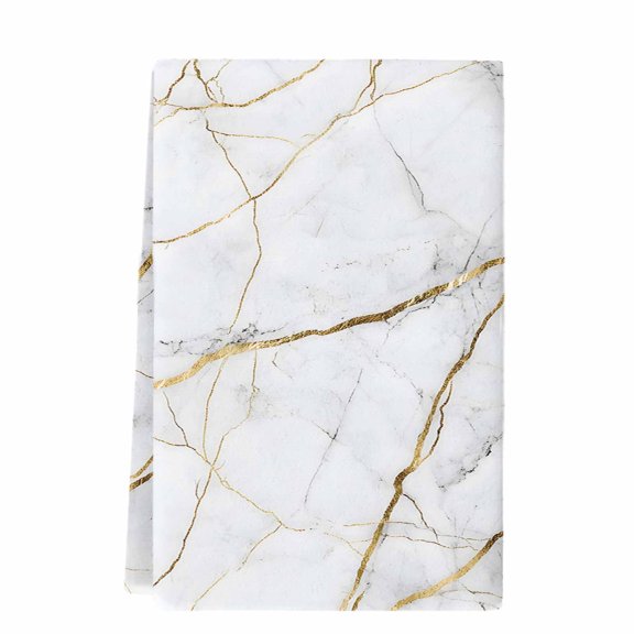 Dish Towels, Gray White Gold Marble Texture Absorbent Kitchen Towels 1 PC, Abstract Lines Microfiber Hand Towels Dish Cloths Tea Towels for Home&nbsp; Bathroom,18X28-Inch,