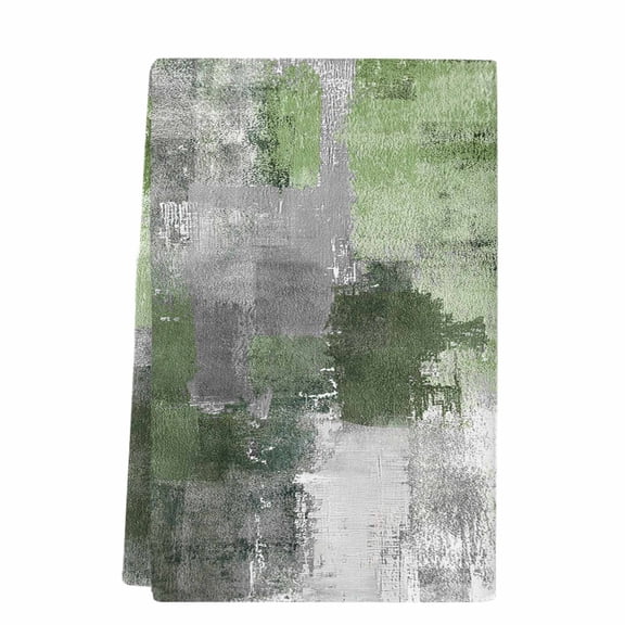 Dish Towels, Sage Green Gray Graffiti Block Absorbent Kitchen Towels 1 PC, Modern Abstract Texture Art Microfiber Hand Towels Dish Cloths Tea Towels for Home Bathroom,18X28-Inch,