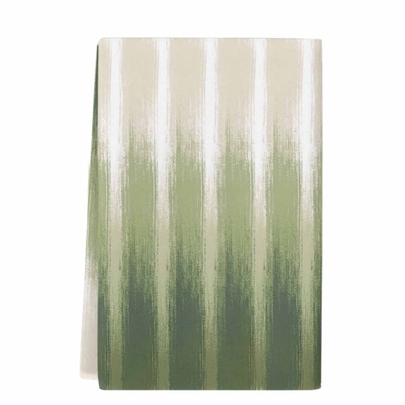 Dish Towels, Sage Green Stripes Absorbent Kitchen Towels 1 PC, Ombre Striped Lines Drips Microfiber Hand Towels Dish Cloths Tea Towels for Home Bathroom Cleaning Drying,18X28-Inch,