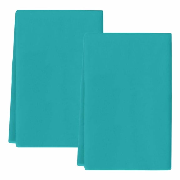 Dish Towels, Teal Green Absorbent Kitchen Towels 2 PCS, Solid Teal Color Microfiber Hand Towels Dish Cloths Tea Towels for Home Bathroom Cleaning Drying,18X28-Inch,