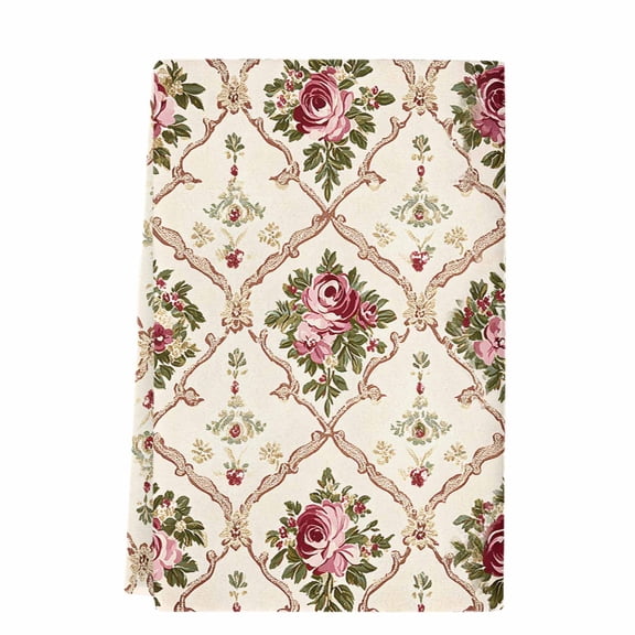 Dish Towels, Vintage Floral Absorbent Kitchen Towels 1 PC, Rose Pattern Microfiber Hand Towels Dish Cloths Tea Towels for Home Bathroom,18X28-Inch, Pink Beige