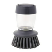 Dish Washing Brush With Soap Dispenser Palm Liquid Refill Scrubber Tool