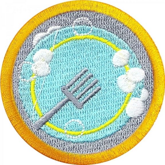 Dish Washing Wilderness Scout Merit Badge Iron on Patch