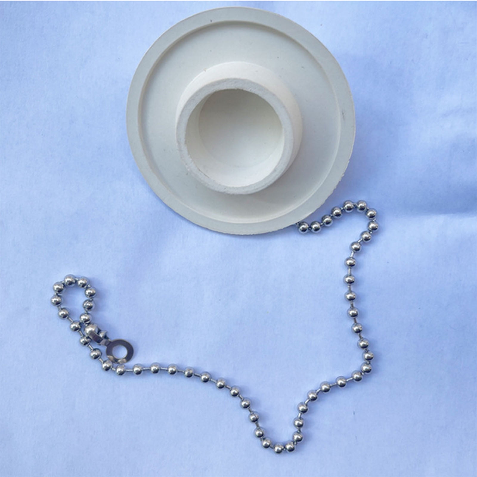 Dish With Bead Chain Cover Stopper Kitchen Wash Basin Leaky Stopper