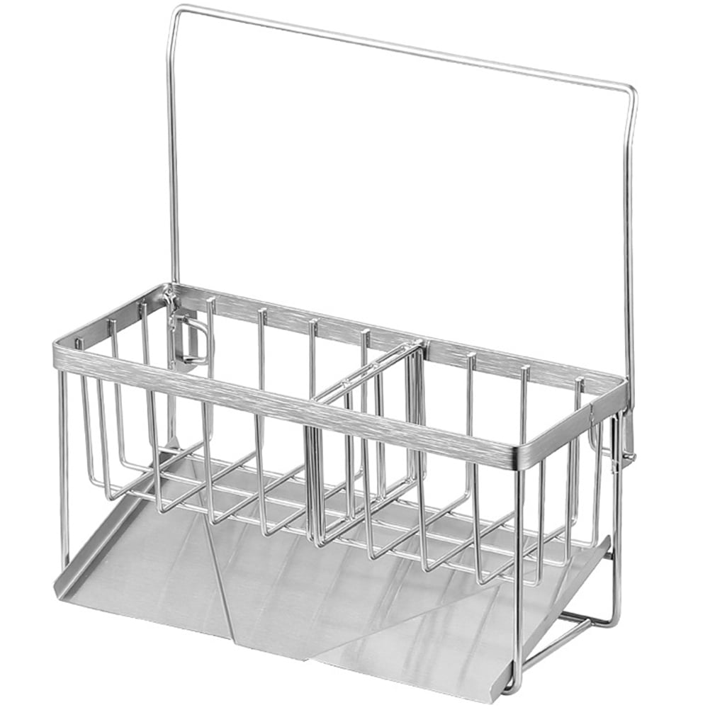 Dishcloth Drainer Drying Rack Kitchen Storage Shelf Cleaning Rags Metal