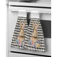 thumbnail image 1 of Dishcloths Cleaning Accessories Kitchen Towel Absorbent Soft Supplies Bathroom Towel Hand Style Retro Coffee, 1 of 7