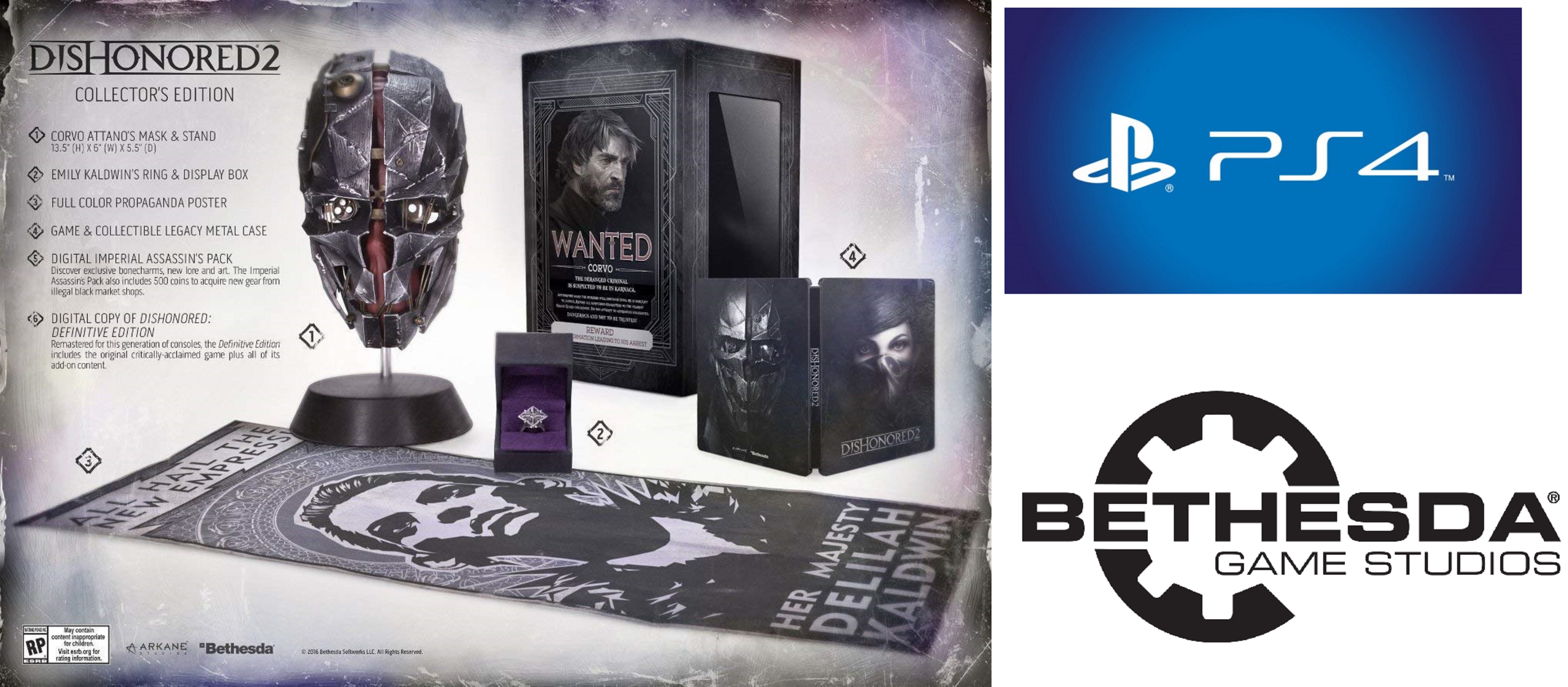 DISHONORED2 ディスオナード2 プレミアム コレクターズ エディション Dishonored 2 Premium Collector's Edition, Bethesda Softworks