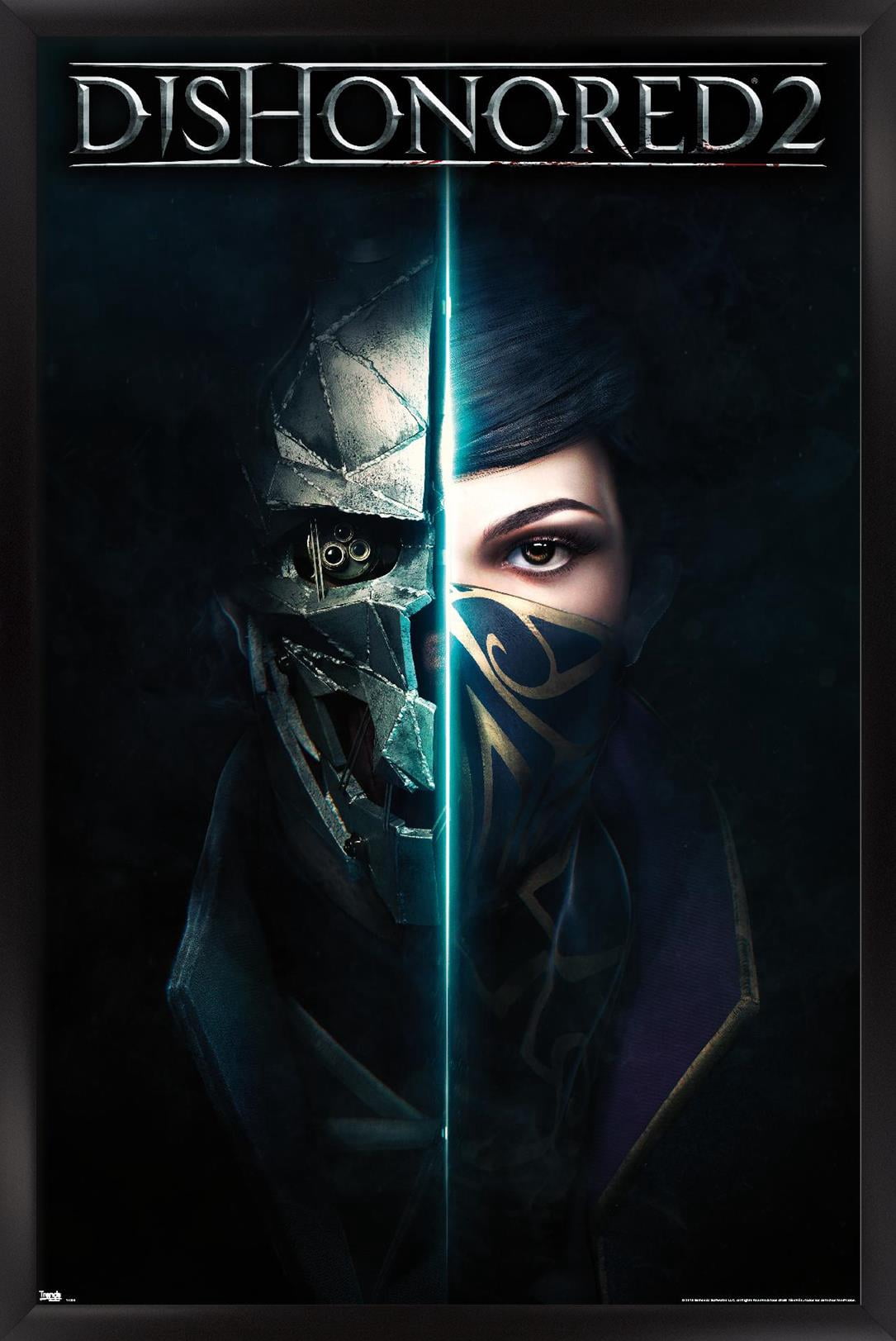 Dishonored 2 - Shadows Wall Poster, 14.725" x 22.375" Framed