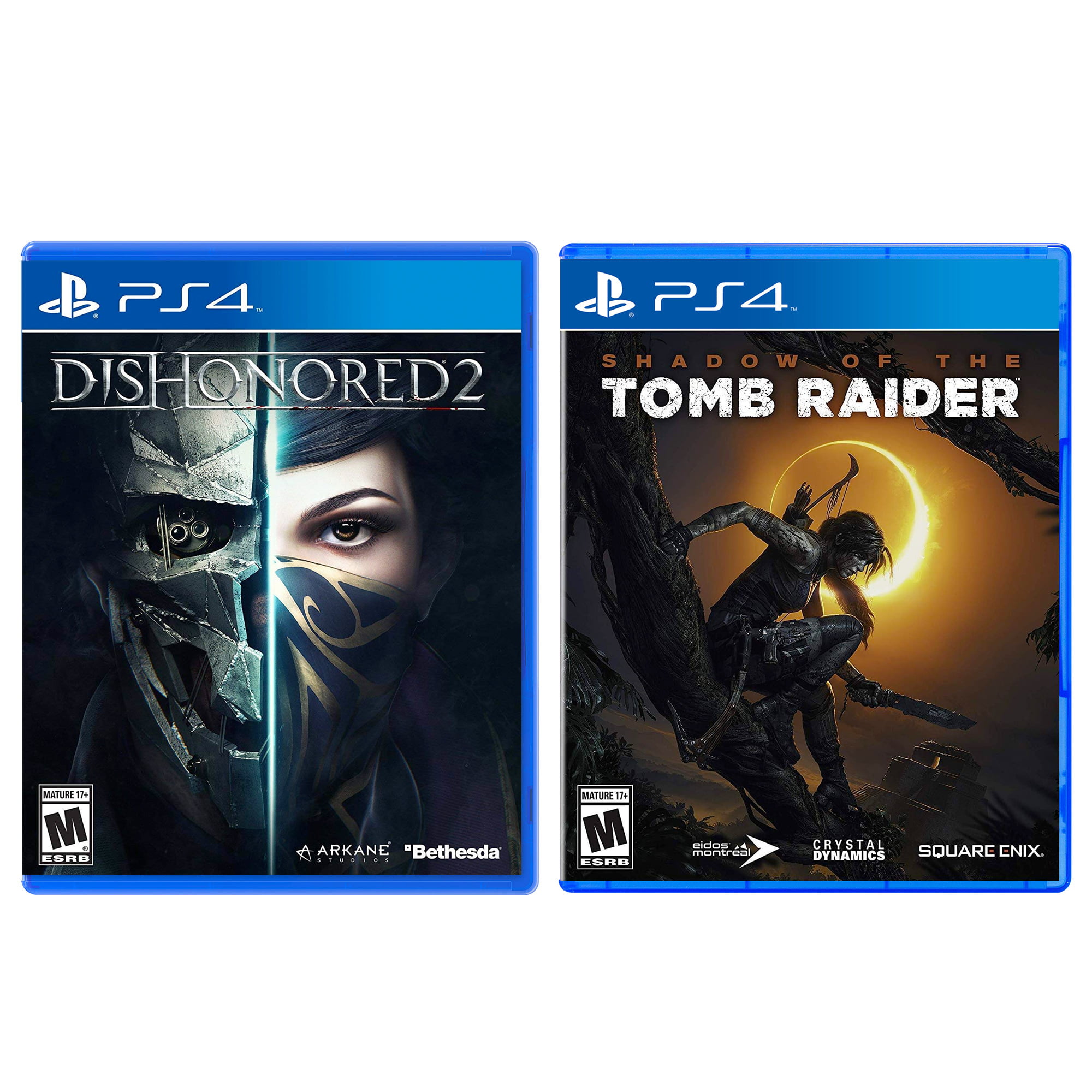 Dishonored 2 and Shadow of the Tomb Raider Game Bundle - PlayStation 4 