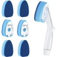 thumbnail image 1 of Dishwand Refills Sponges Heads with Soap Control Handle, 6 Non-Scratch Replacement Sponge Head for Dish Wand,Leak-Proof Handle,Universal Compatible Soap Dispensing Brush for Kitchen,Dishwasher, 1 of 4