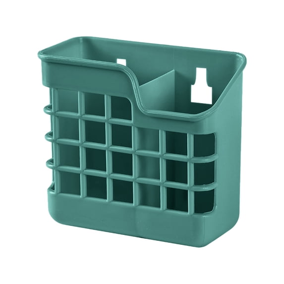 Dishwasher Chopstick Holder Basket, Wash & Dry Straw Holder with 2 Compartments, Top Rack Utensil Organizer for Chopsticks, Straws, Baby Spoons and Small Cutlery, Blue