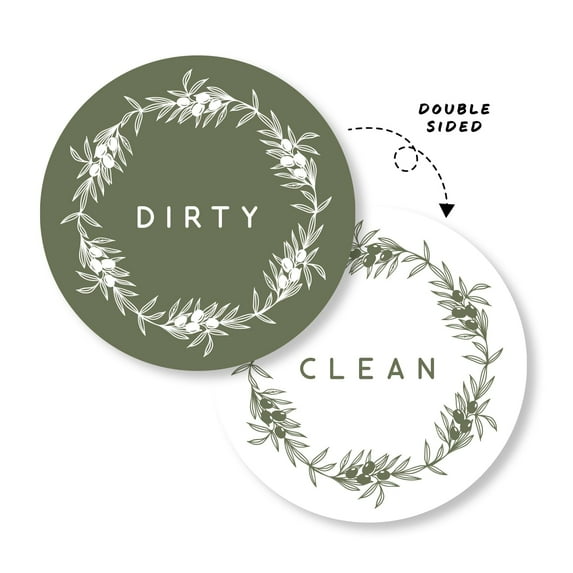 Dishwasher Clean Dirty Indicator, Strong Magnetic Flip Sign, Kitchen ...