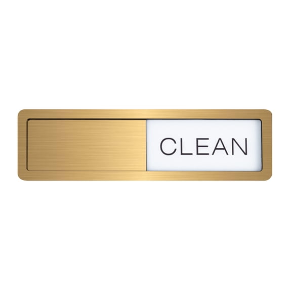 Dishwasher Clean Dirty Magnet Sign 1-Pack – Sliding Status Indicator with Stainless Steel Frame for Kitchen Organization(#B)