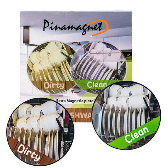 Dishwasher Clean Dirty Magnet Sign with Extra Magnetic Plate - CleanDirty Magnets Dishwasher Accessories
