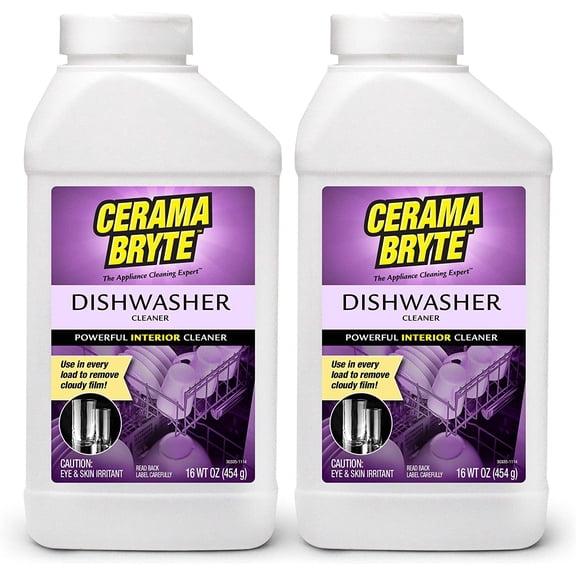 Dishwasher Cleaner, 16 Ounce (2 Count), Powerful Interior Cleaner, Remove Cloudy Film, Daily Use, Removes Lime Scale and More