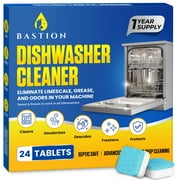Dishwasher Cleaner And Deodorizer - Descaler To Deep Clean Dish Washer Removes Limescale - 24 Pack Tablets