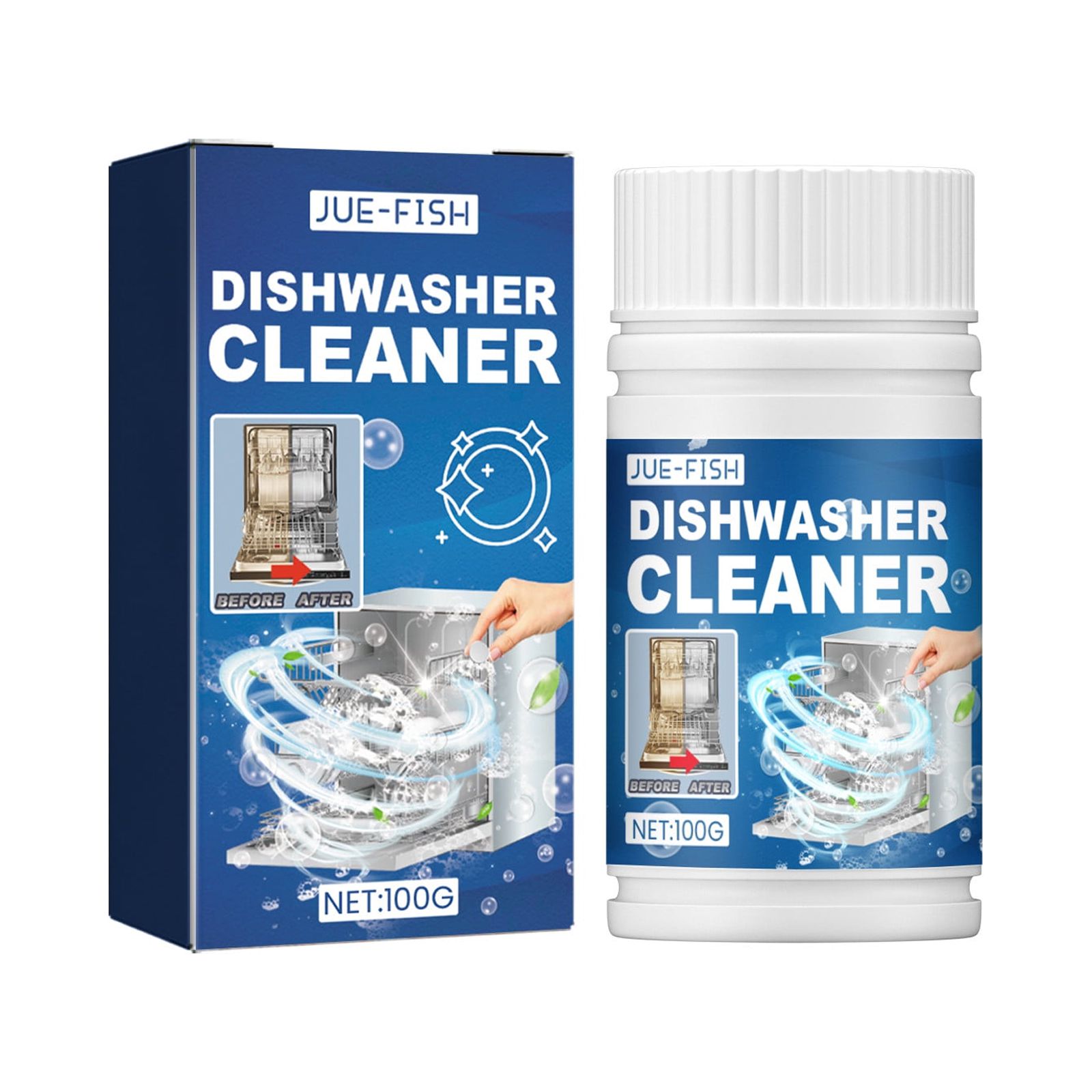 Dishwasher Cleaner And Deodorizer Tablets Deep Cleaning Descaler Pods