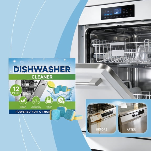 Dishwasher Cleaner Tablets For Efficient Internal Grease And Dirt Removal, Gentle Formula With Odor Eliminators