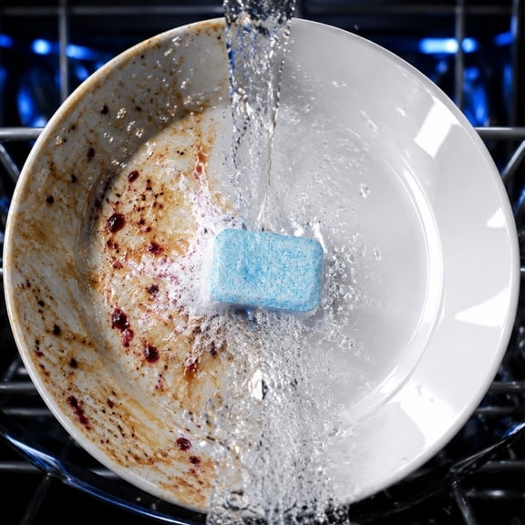 Dishwasher CleanerTablets - Heavy Duty Washing Block Removes Oil, Grease, Lime Scale,- All Machine Brands, Sparkling Dishware, Easy Use