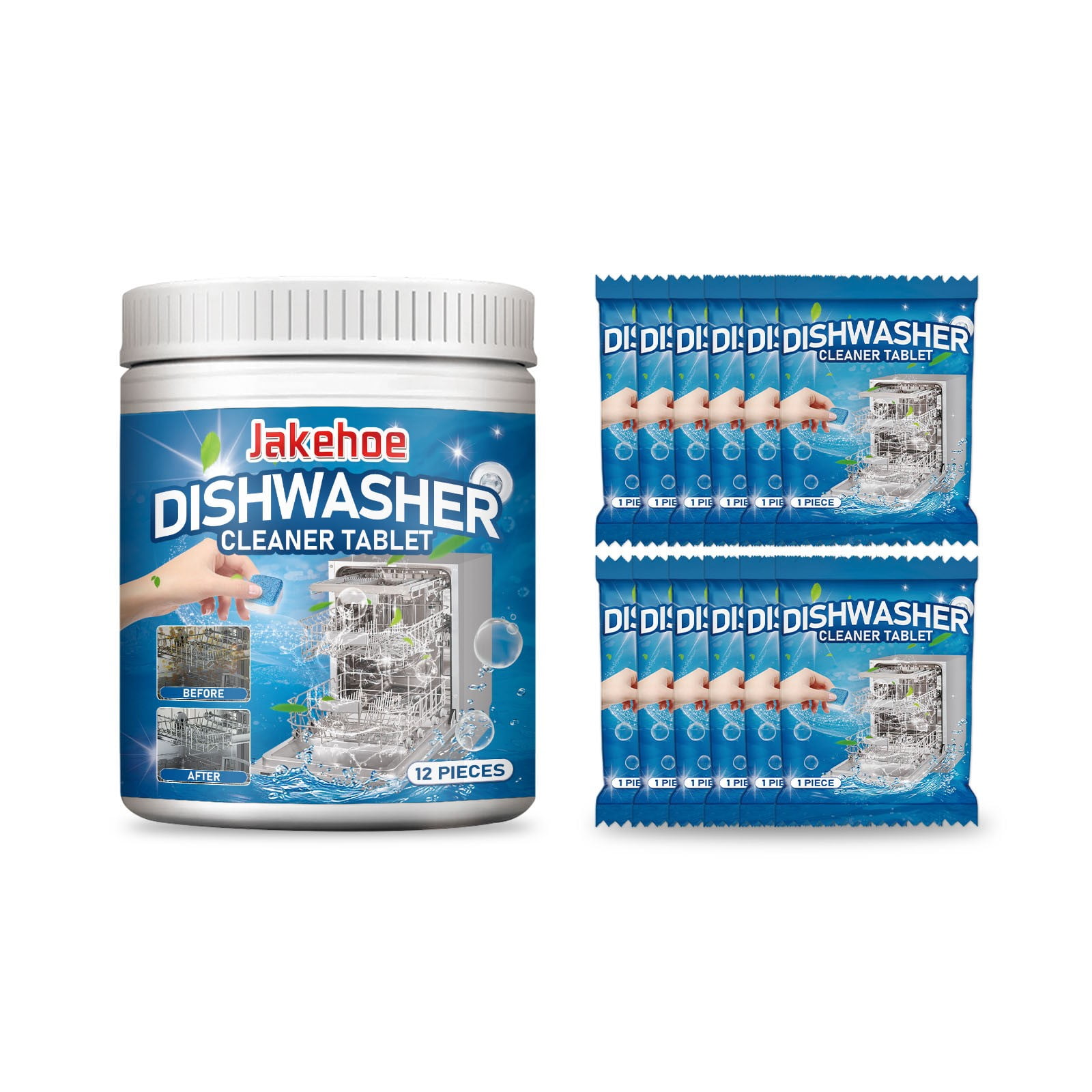 Dishwasher Cleaning Effervescent Tablets Multieffect Solid Cleaning