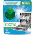 thumbnail image 1 of Dishwasher Cleaning Packs 6 Count Free & Clear Removes odor-causing residue Powered by oxy power, 1 of 7
