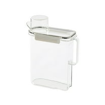 Dishwasher Detergent Dispenser Plastic Storage Box Dispenser with Measuring Cup Storage Box Container for Organizing Hotel Food Detergent Containers