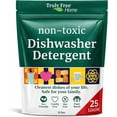 thumbnail image 1 of Dishwasher Detergent Powder | Natural Dish Detergent, Dishwasher Soap | Plastic Free, Plant-Based, Clean, Heavy Duty Hard Water Stain & Grease Remover | Fragrance Free | 12.5 oz (Pack of 1), 1 of 4