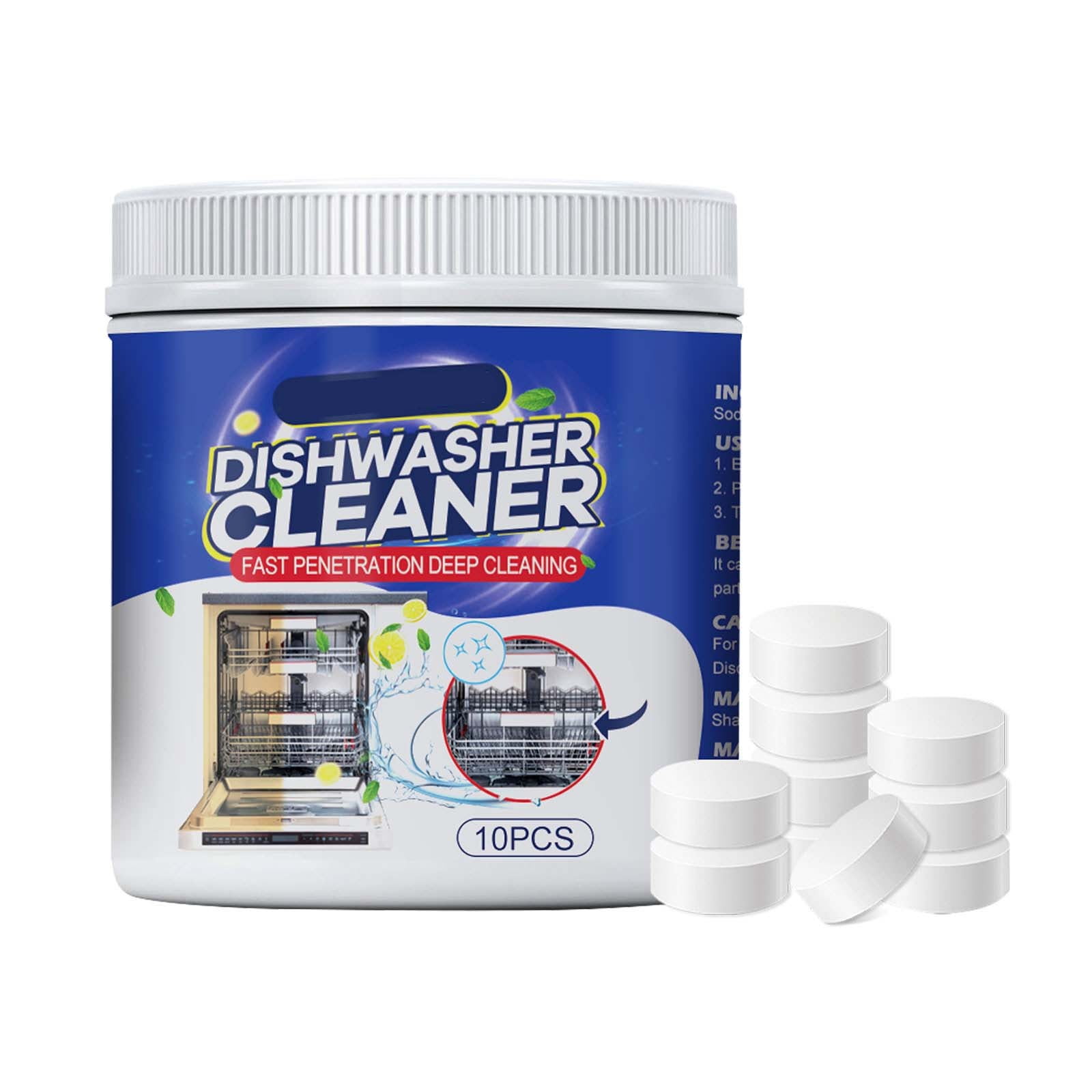 Dishwasher Effervescent Tablets Effective Cleaning for Water Stains and