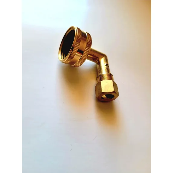Dishwasher Elbow 3/8" O.D. X 3/4" Keeney Brass Elbow To Female Garden Hose 84Rb