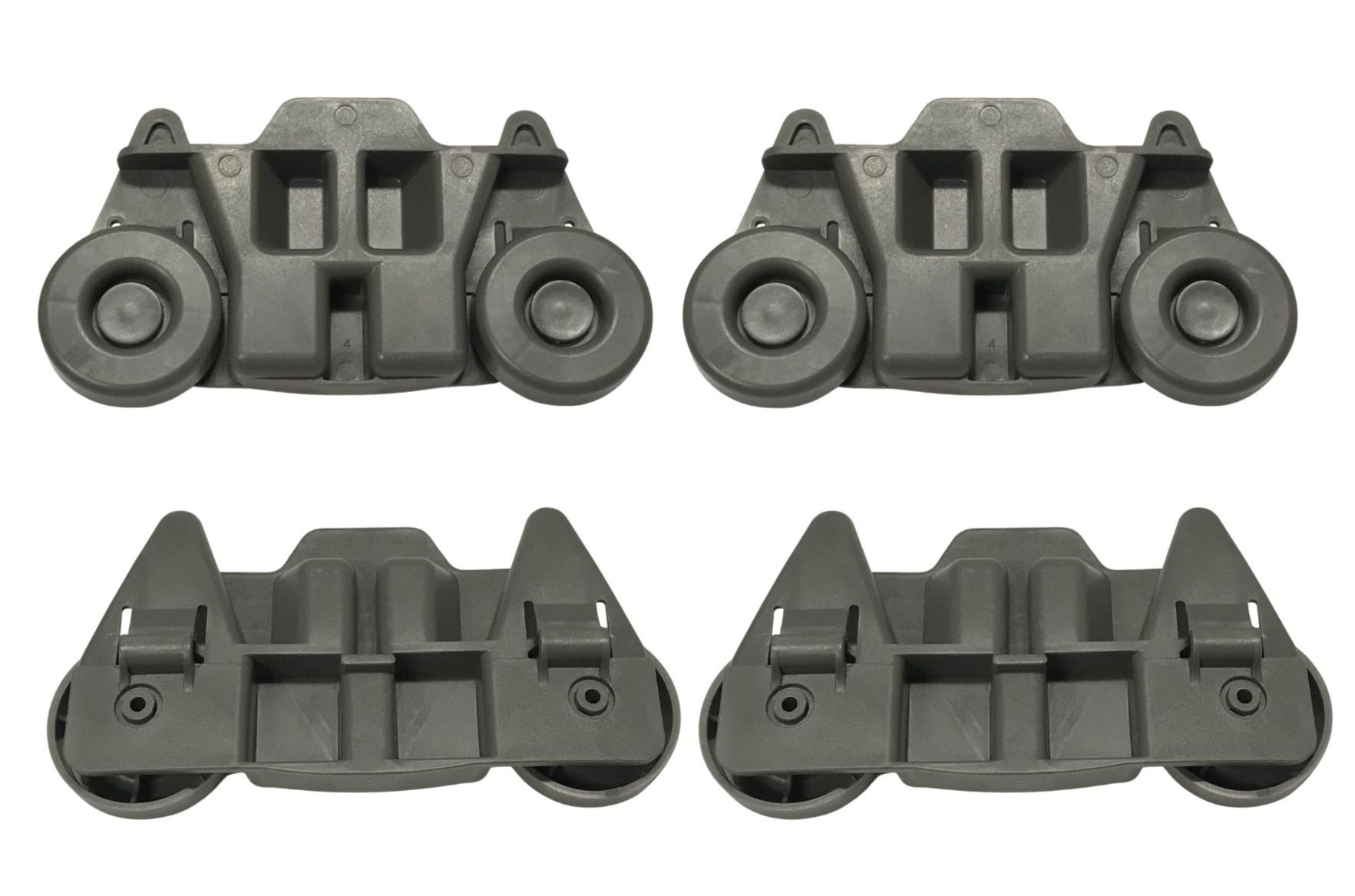 Dishwasher Lower Rack Wheel Set Compatible With Whirlpool Model Numbers WDT970SAHB0, WDT970SAHV0, WDT970SAHW0