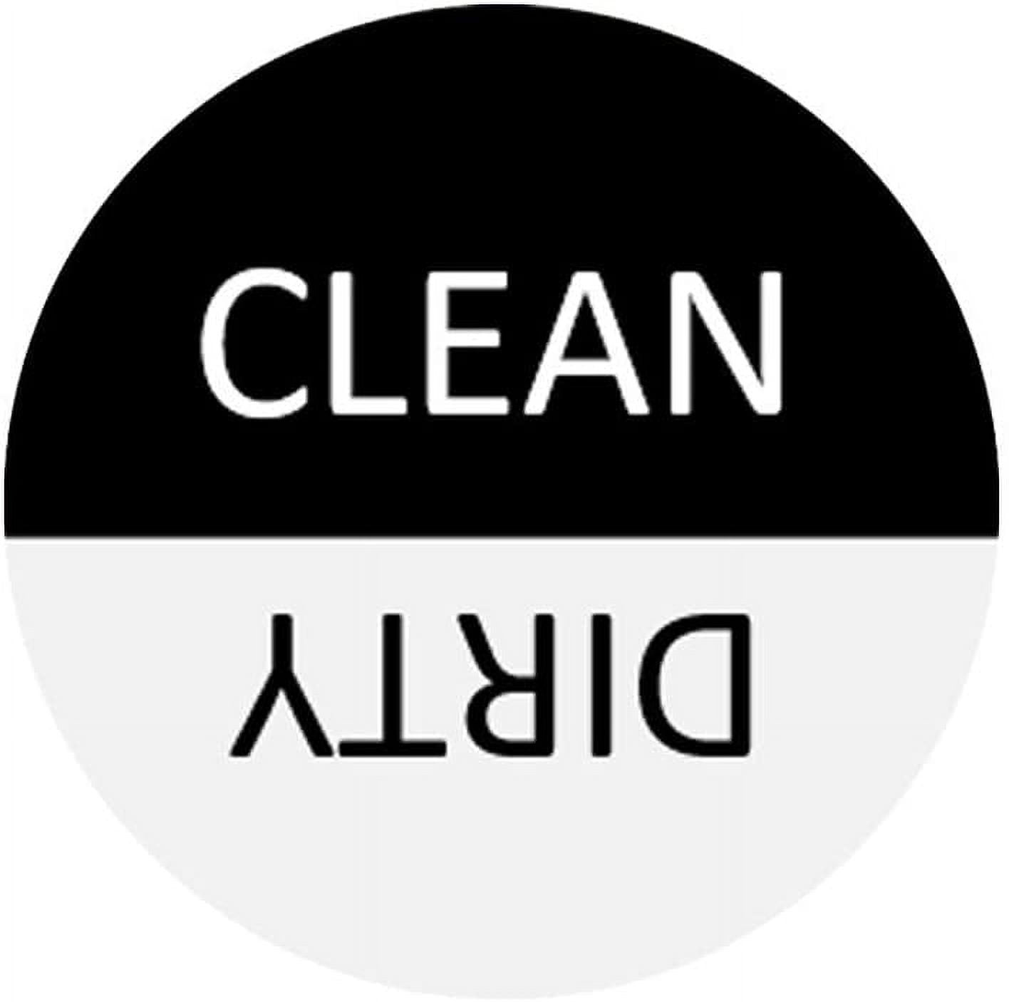 Dishwasher Magnet Clean Dirty Sign - 3 Inch Round Black & White  Refrigerator Magnets - Funny Housewarming Gifts - Suitable for All  Dishwashers! 