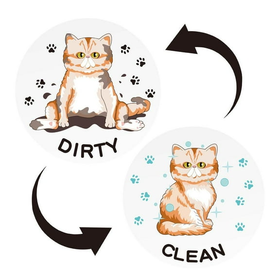 Dishwasher Magnet Clean Dirty Sign, Dishwasher Clean Dirty Flip Sign, Funny Cool Large, Strong, Magnets Ga - Magnetic Design