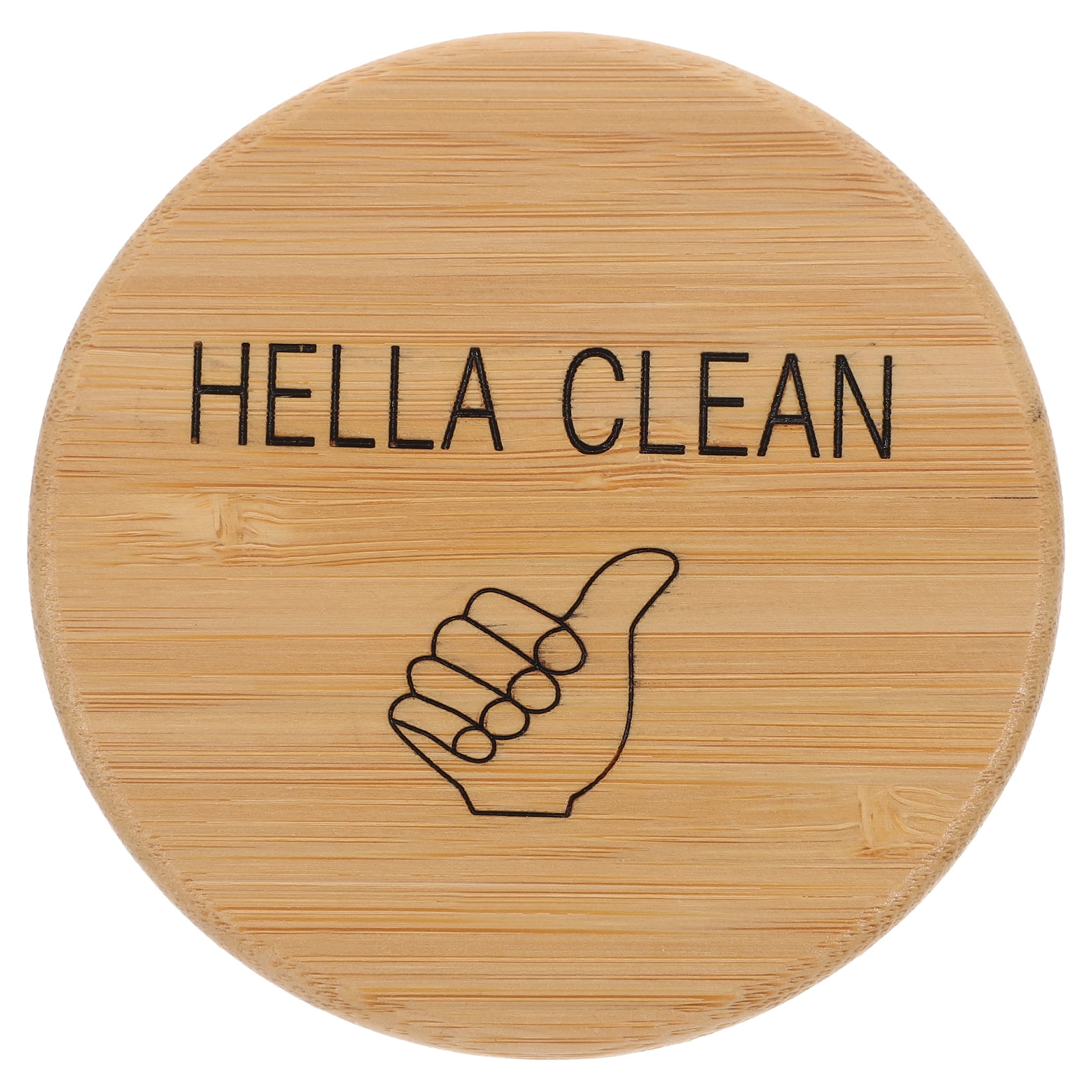 Dishwasher Clean Dirty Sign Double Sided Bamboo Dishwasher Clean Dirty