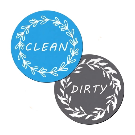 Dishwasher Magnet Clean Dirty Sign, Double-Sided Clean/Dirty for Stainless Steel Dishwashers, Magnetic Home and Kitchen Gadgets(B)