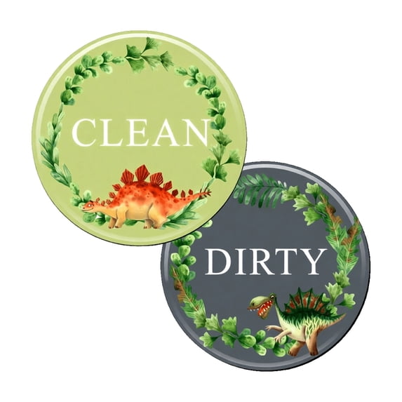 Dishwasher Magnet Clean Dirty Sign, Double-Sided Clean/Dirty for Stainless Steel Dishwashers, Magnetic Home and Kitchen Gadgets(C)