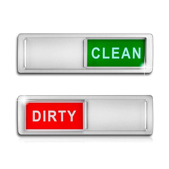 Dishwasher Magnet Clean Dirty Sign, Kitchen Appliance Status Indicator with Sliding Window, Simple and Stylish for Home Kitchen